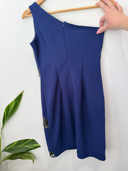 Styleome Sequin One-shoulder Dress Size 8