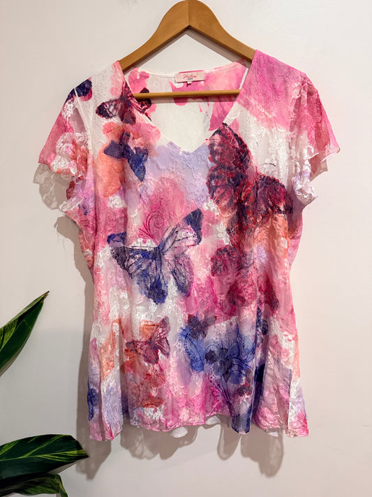 Miller Mesh Butterfly Shirt Size U/Arm to U/Arm 54cm