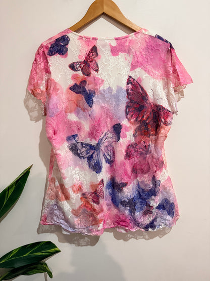 Miller Mesh Butterfly Shirt Size U/Arm to U/Arm 54cm