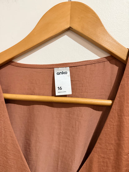 Anko Long-sleeve Peplum Shirt Size 16