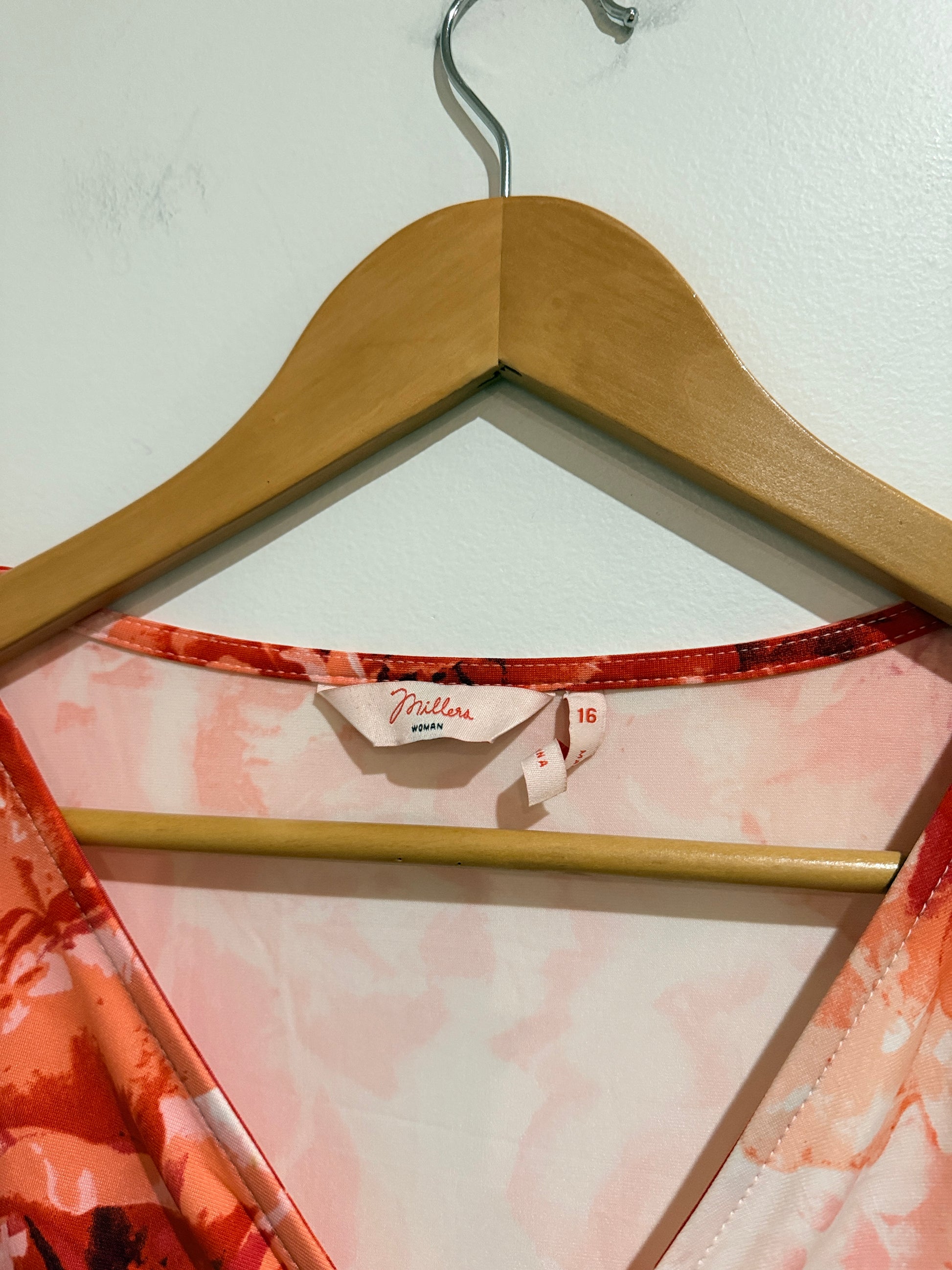 Millers Floral Print Top Size 16