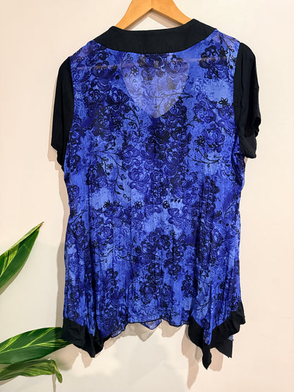Ella J Floral Pattern Shirt Size 14