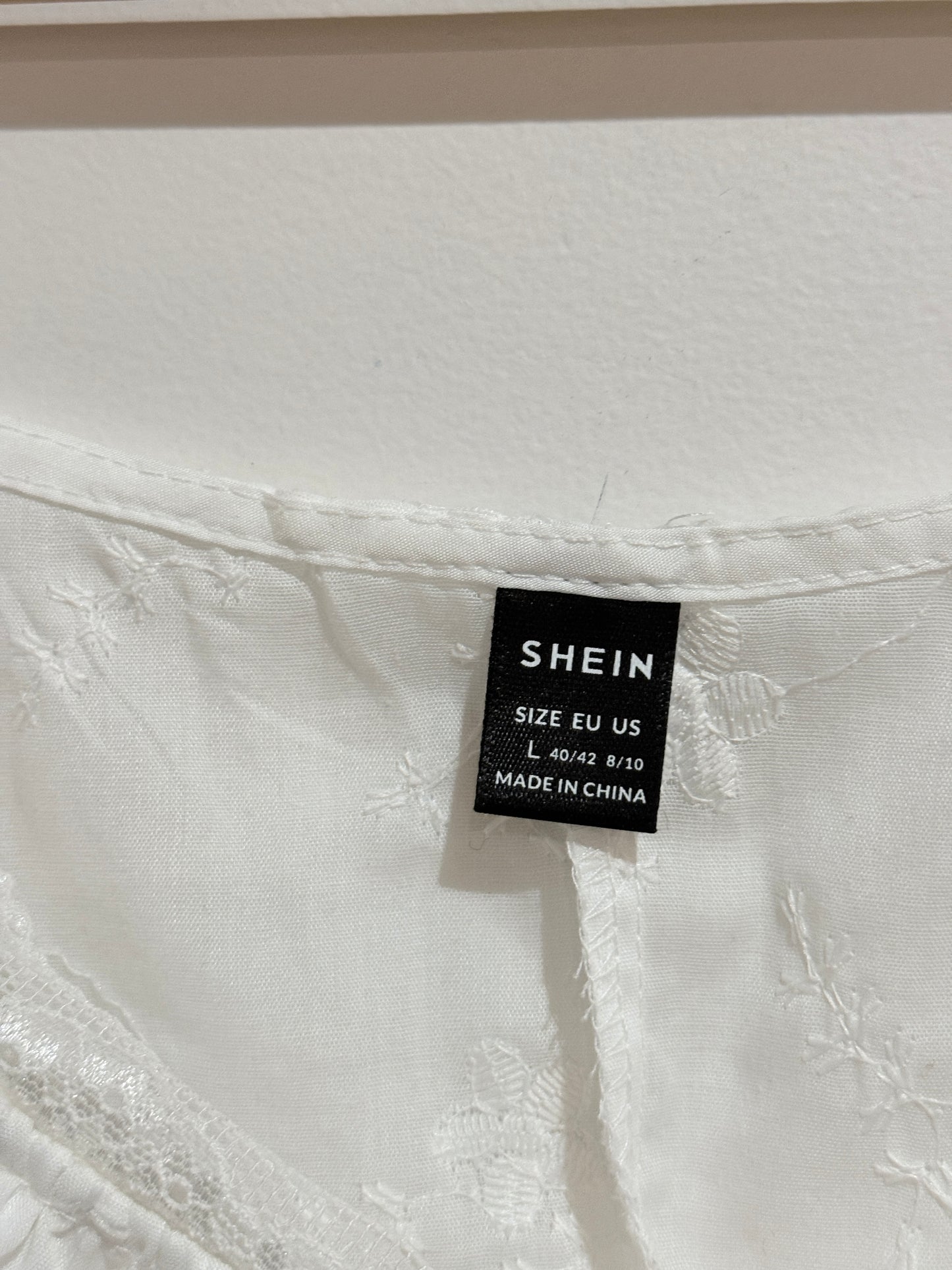 Shein Tie-front Crop Top Size L