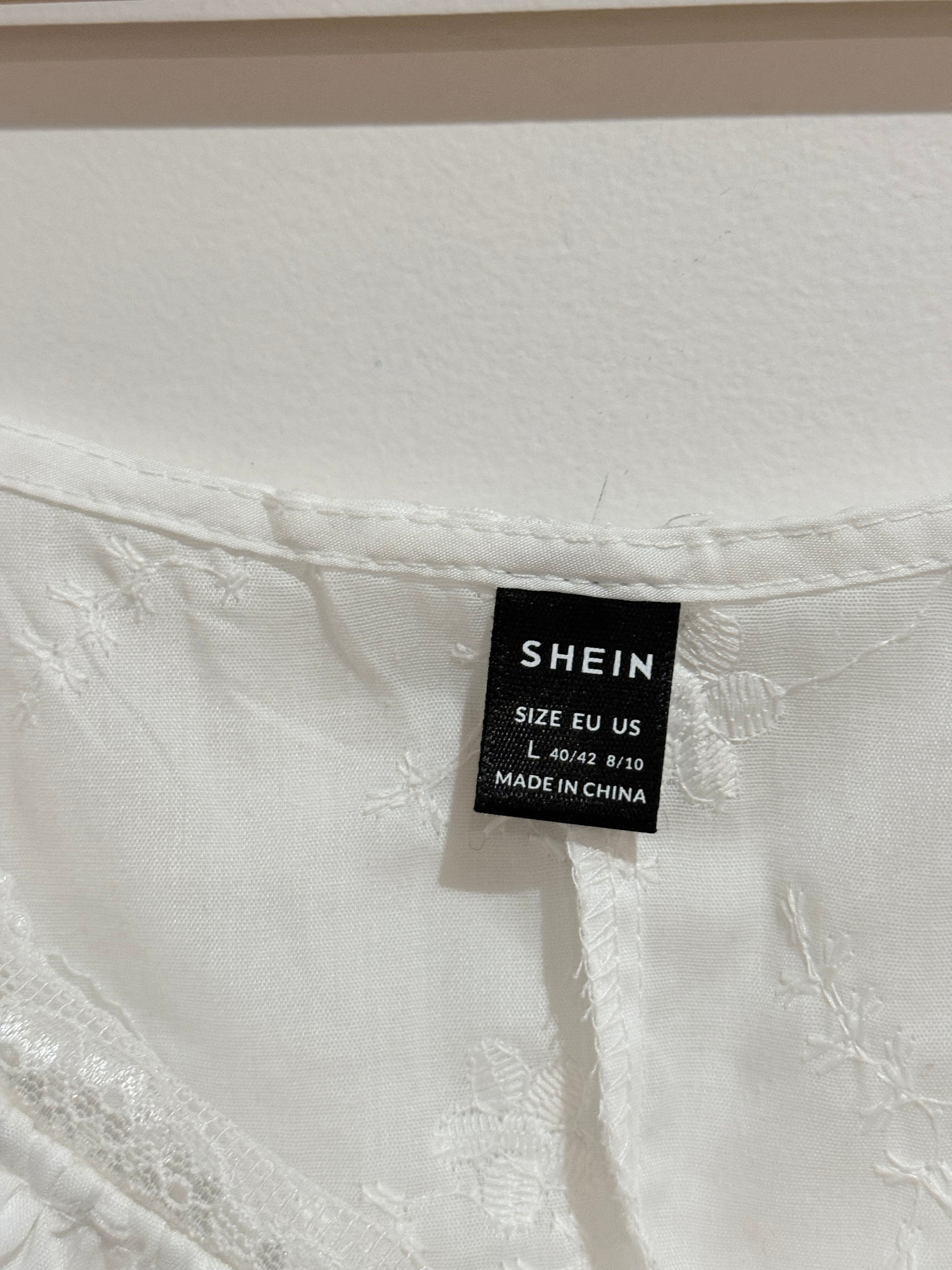 Shein Tie-front Crop Top Size L