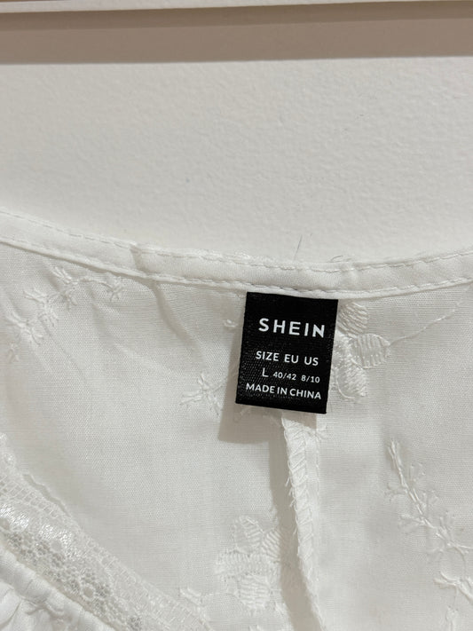 Shein Tie-front Crop Top Size L