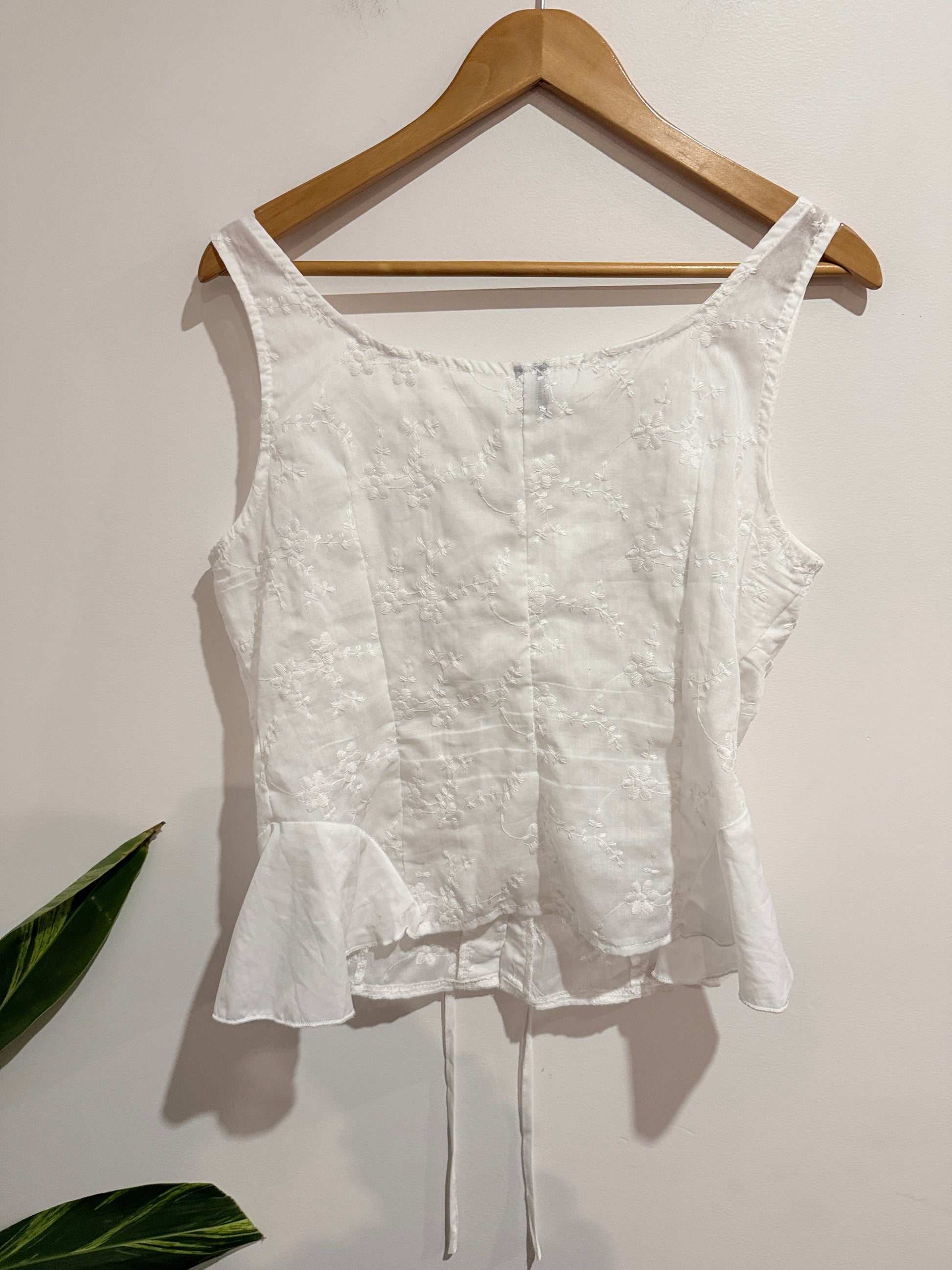 Shein Tie-front Crop Top Size L