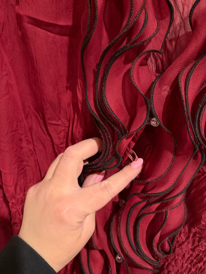 Izabel Ruffled Top Size 14