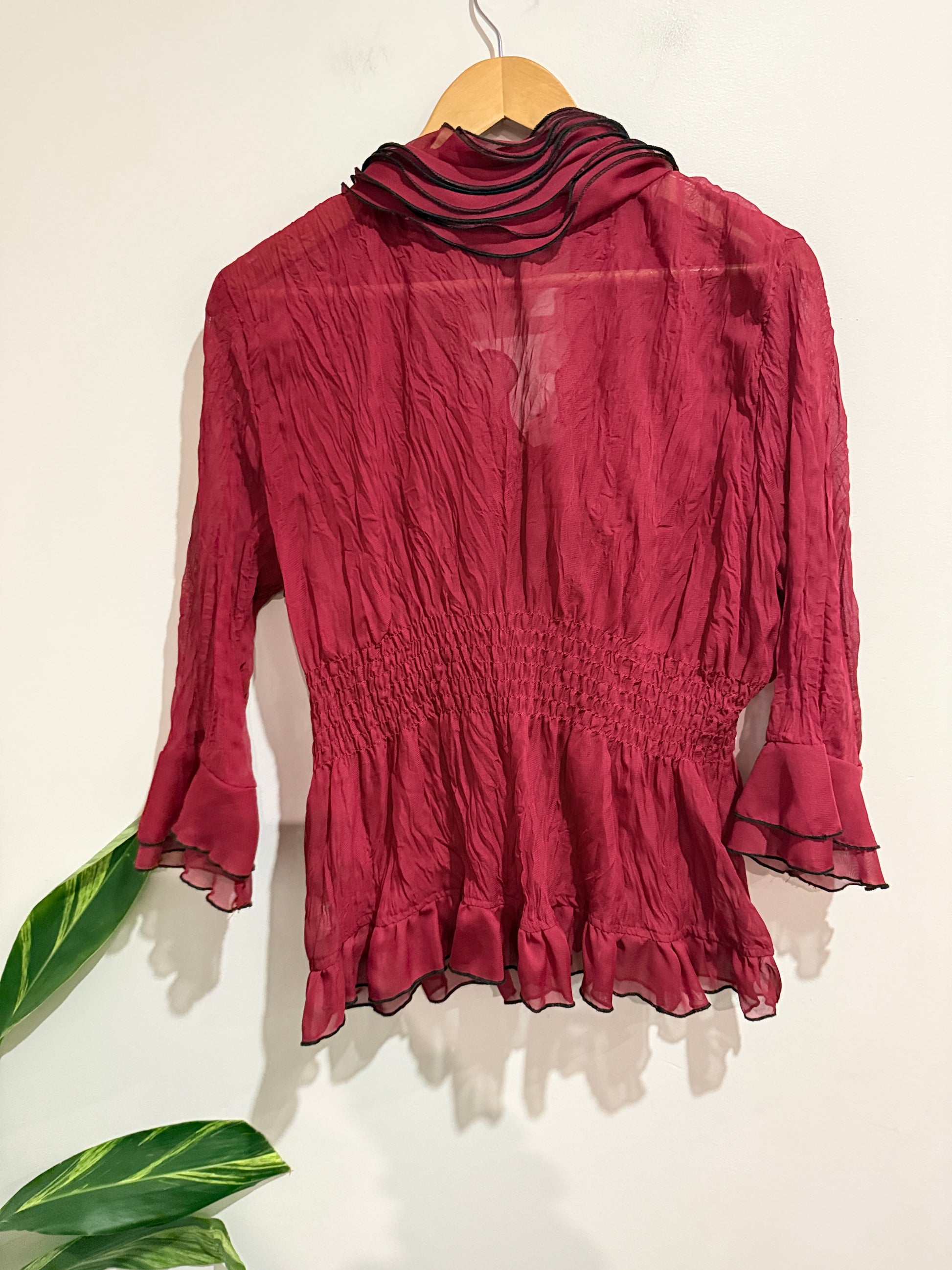 Izabel Ruffled Top Size 14