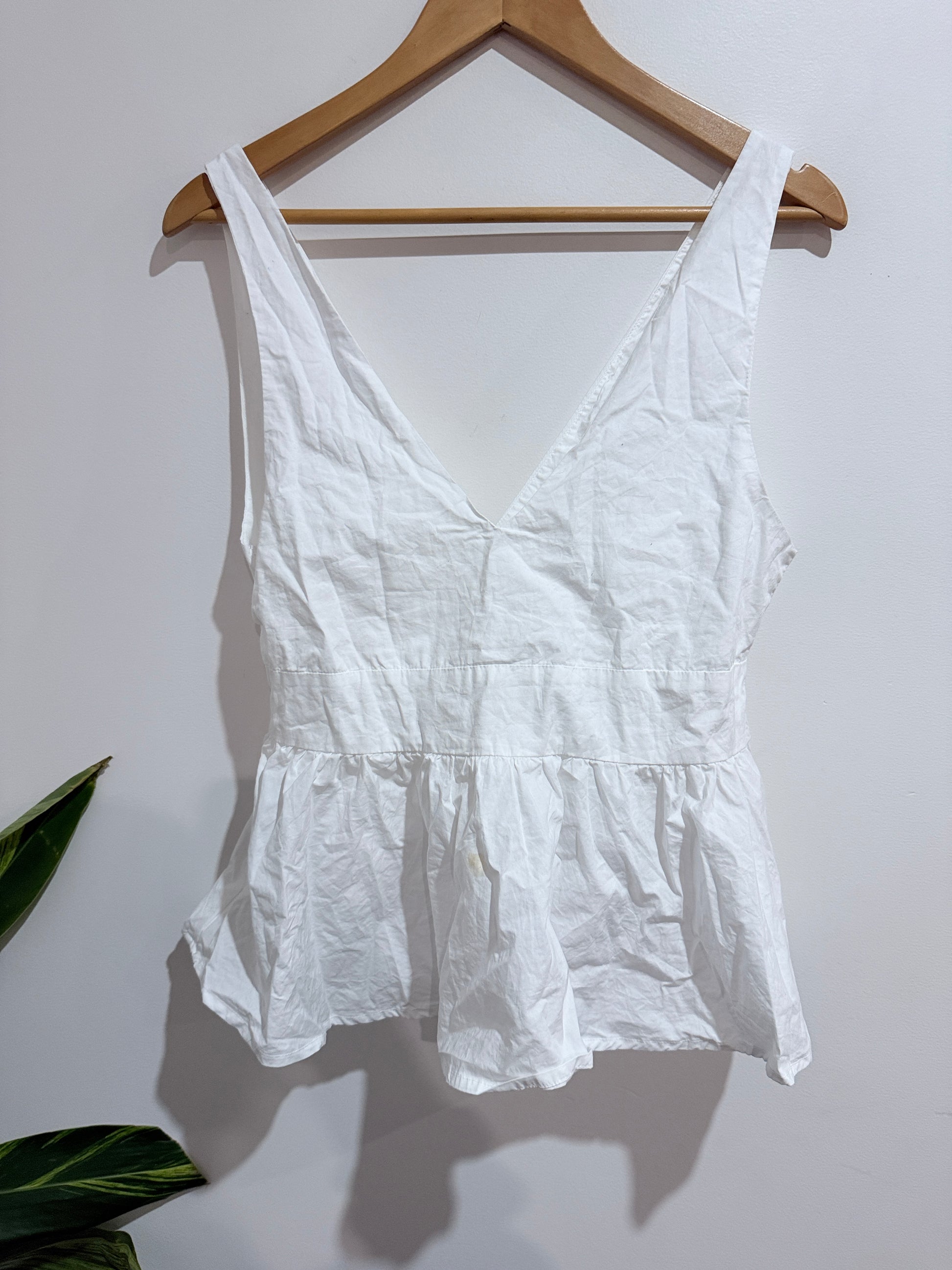 Glassons Peplum Camisole Top Size 12