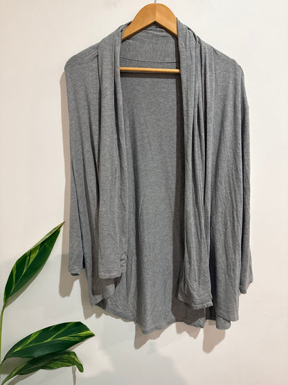 Brand Unknown Open-front Draped Cardigan Size U/Arm to U/Arm 57cm