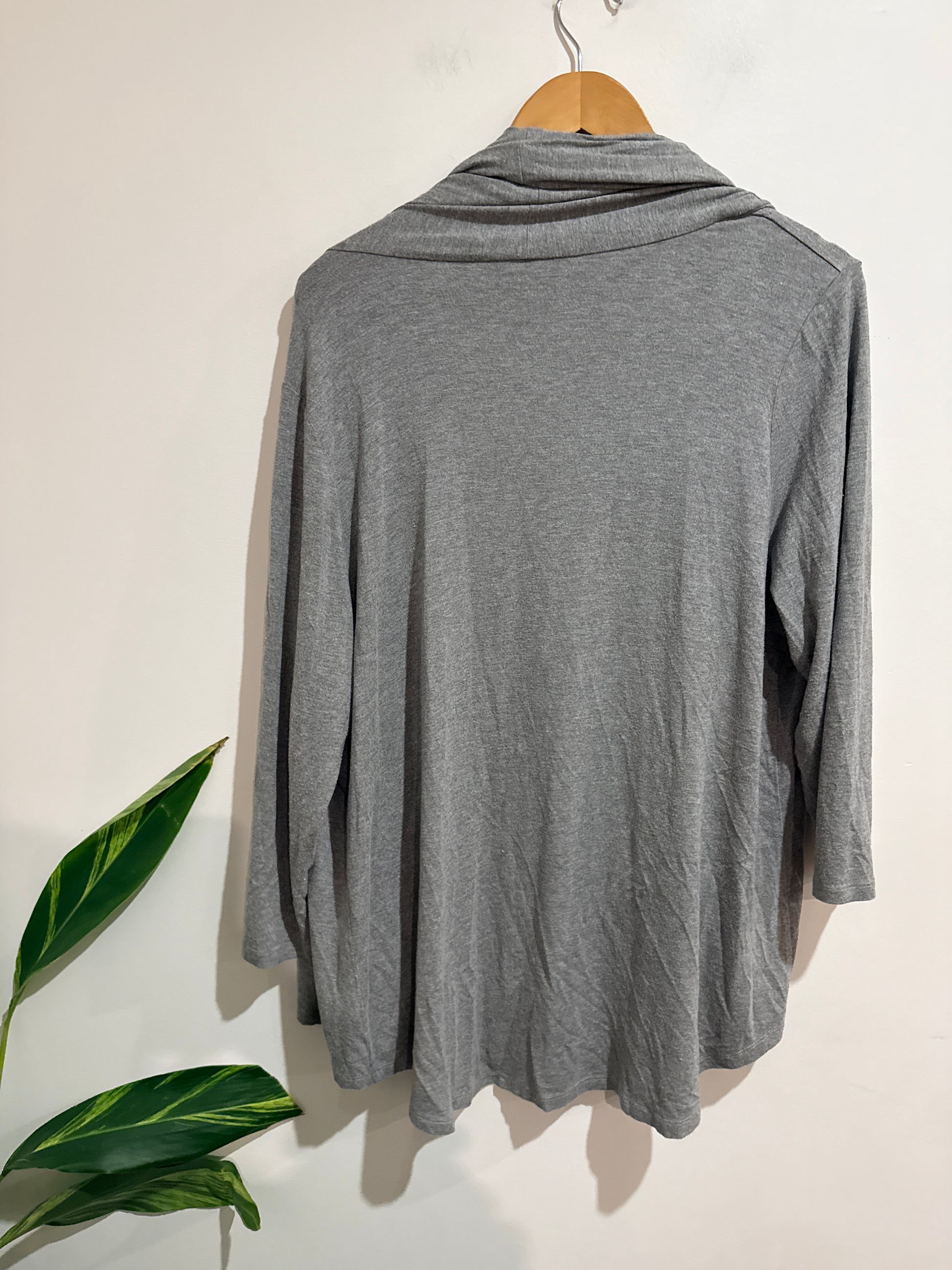 Brand Unknown Open-front Draped Cardigan Size U/Arm to U/Arm 57cm