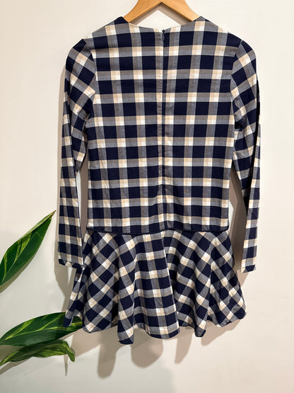 Mayoral Gingham Dress Size 152cm | U/Arm to U/Arm 43cm