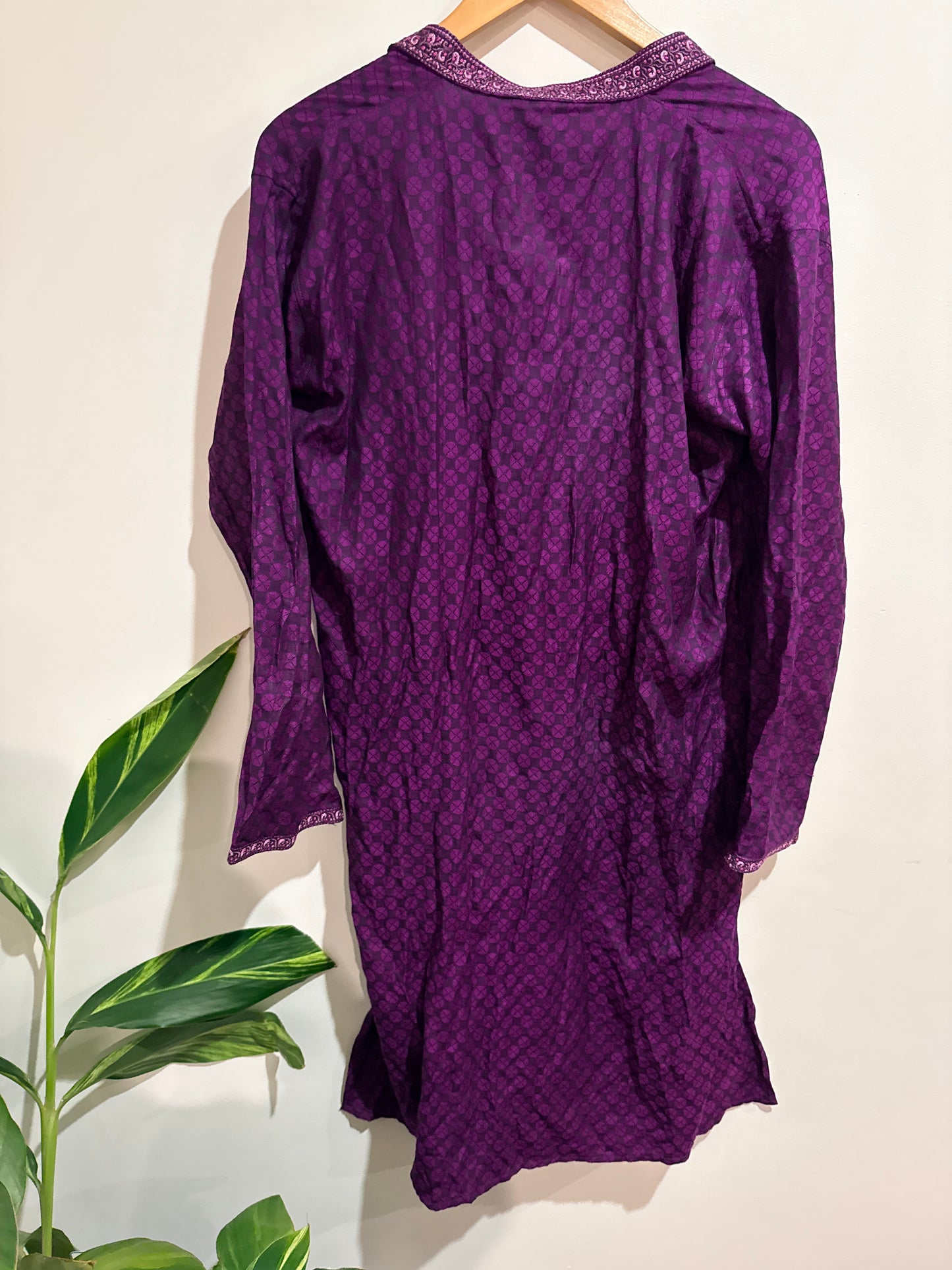 Lhushaal Embroidered Kurta Tunic Top Size 44 | U/Arm to U/Arm 55cm
