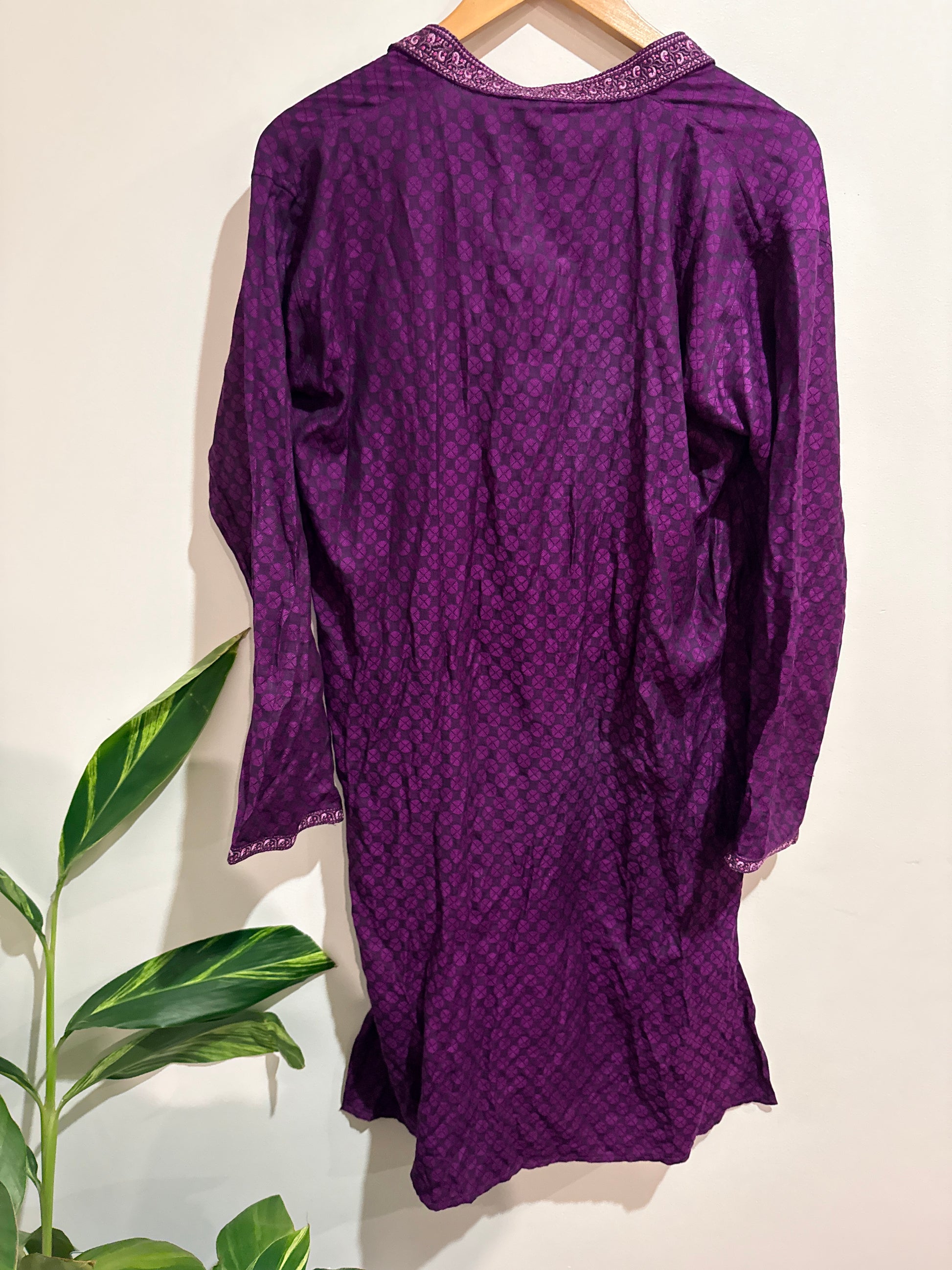 Lhushaal Embroidered Kurta Tunic Top Size 44 | U/Arm to U/Arm 55cm