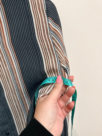 Clovis Vertical-striped Long-sleeve Shirt Size U/Arm to U/Arm 43cm