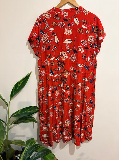 Brad: Jacqui.e Floral Print Dress Size 18