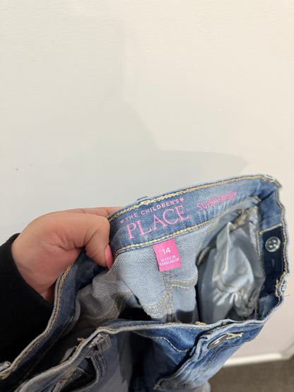 The Children's Rose Embroidered Ankle Jeans Size 14 | Waist 70cm