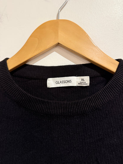 Glassons Ribbed Knit Top Size XL