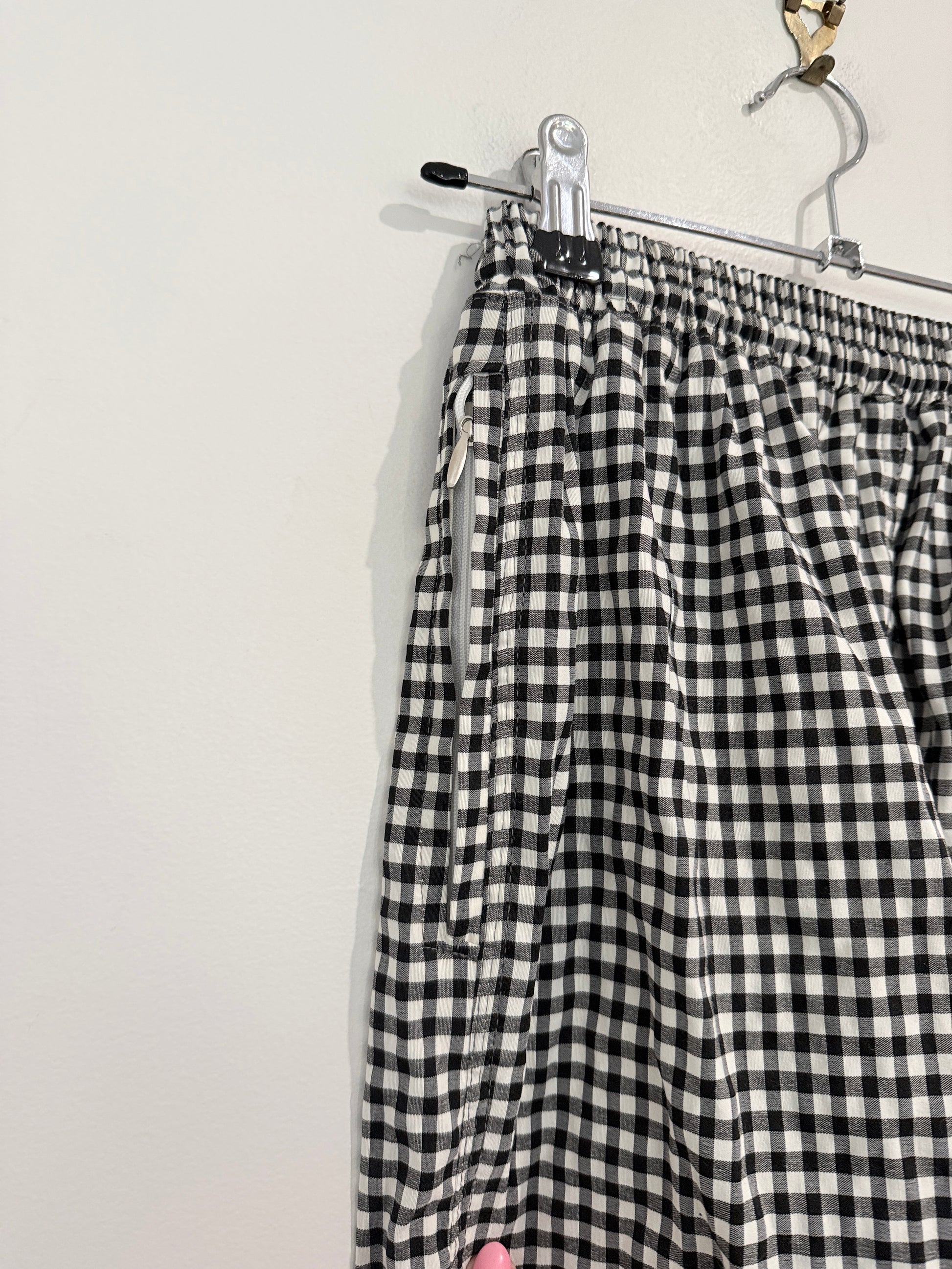 Sheikh Farid Gingham Checkered Trousers Size 40 | Waist 58cm