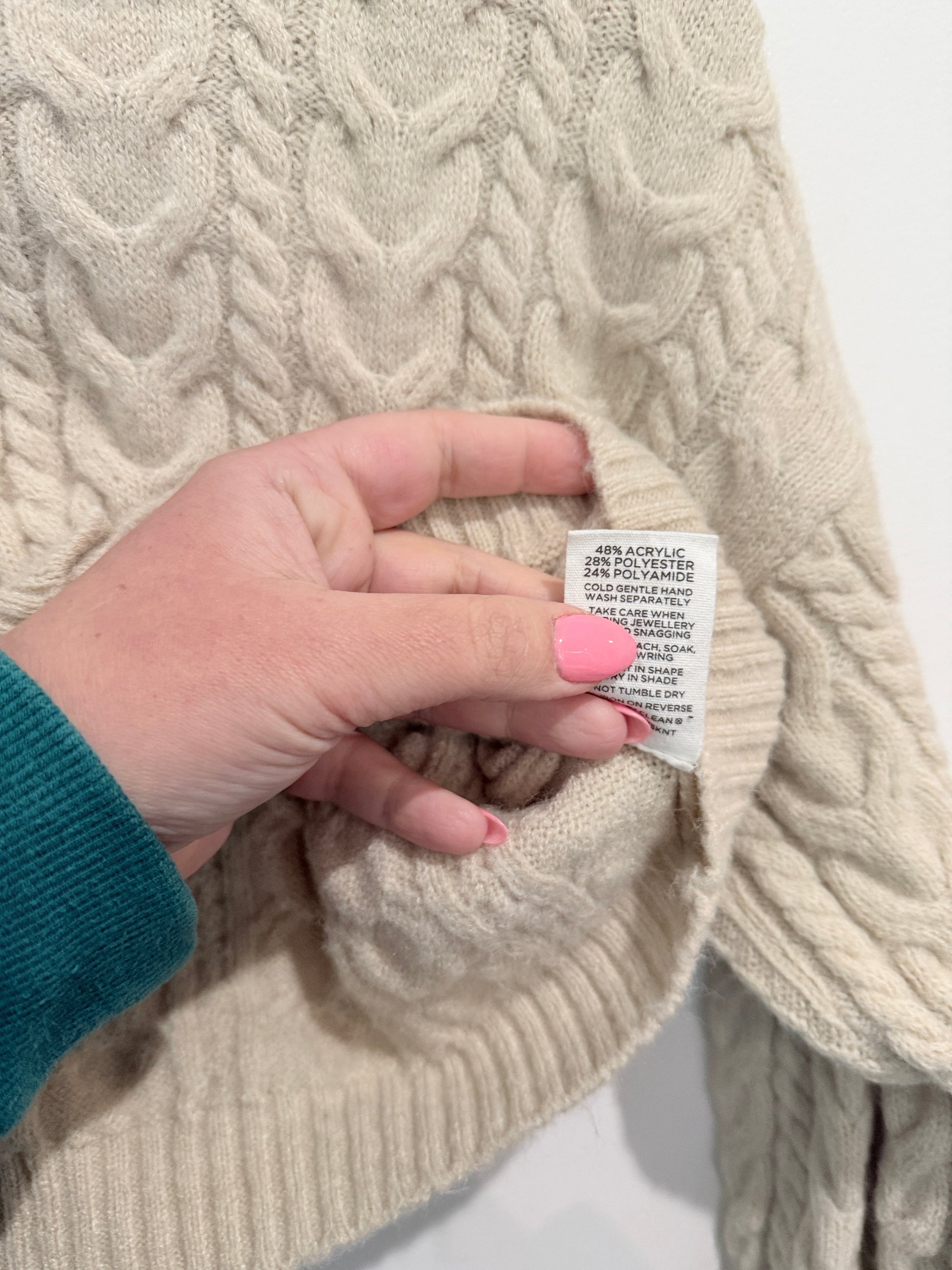 Glassons Cable-knit Cardigan Size XS