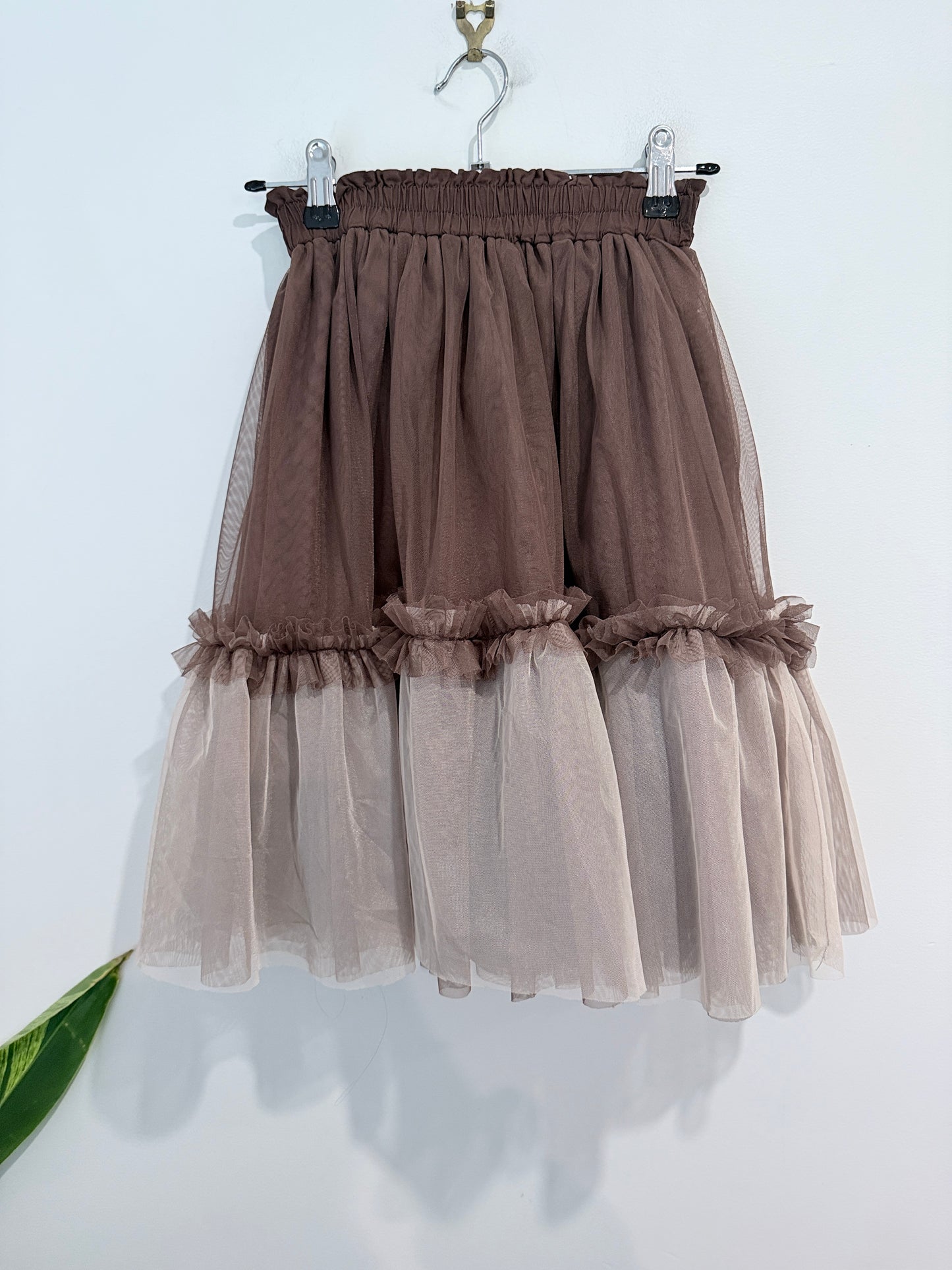 Brand Unknown Ruffled Tulle Skirt Size Waist 54cm