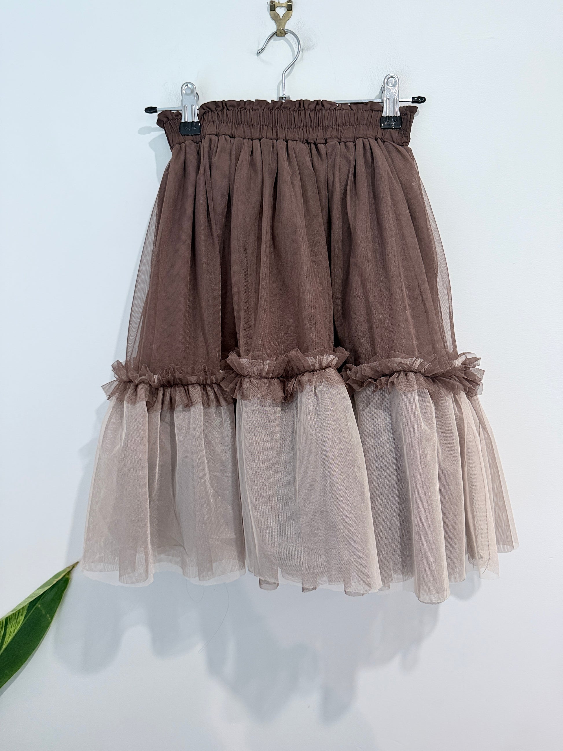 Brand Unknown Ruffled Tulle Skirt Size Waist 54cm