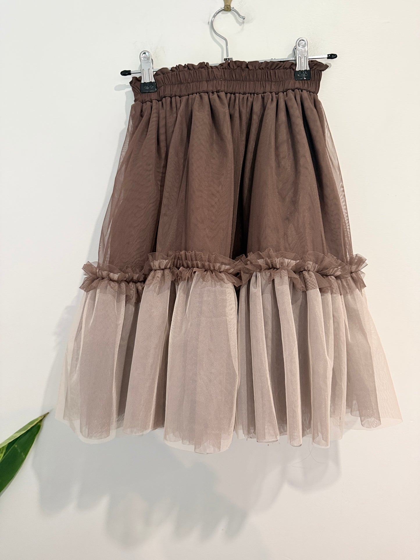 Brand Unknown Ruffled Tulle Skirt Size Waist 54cm