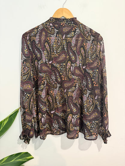 Anko Paisley Pattern Shirt Size 12