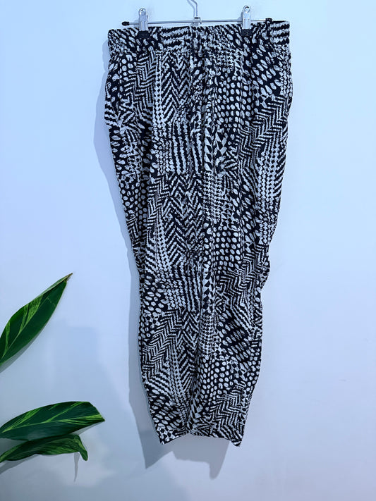 Joanna Morgan Patterned Harem Pants Size 12