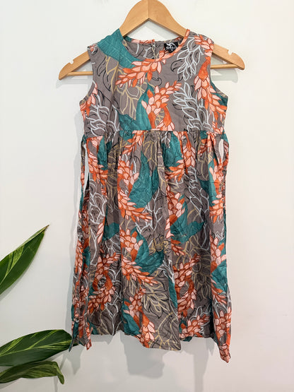 Galu Floral Print Girl Dress Size 8