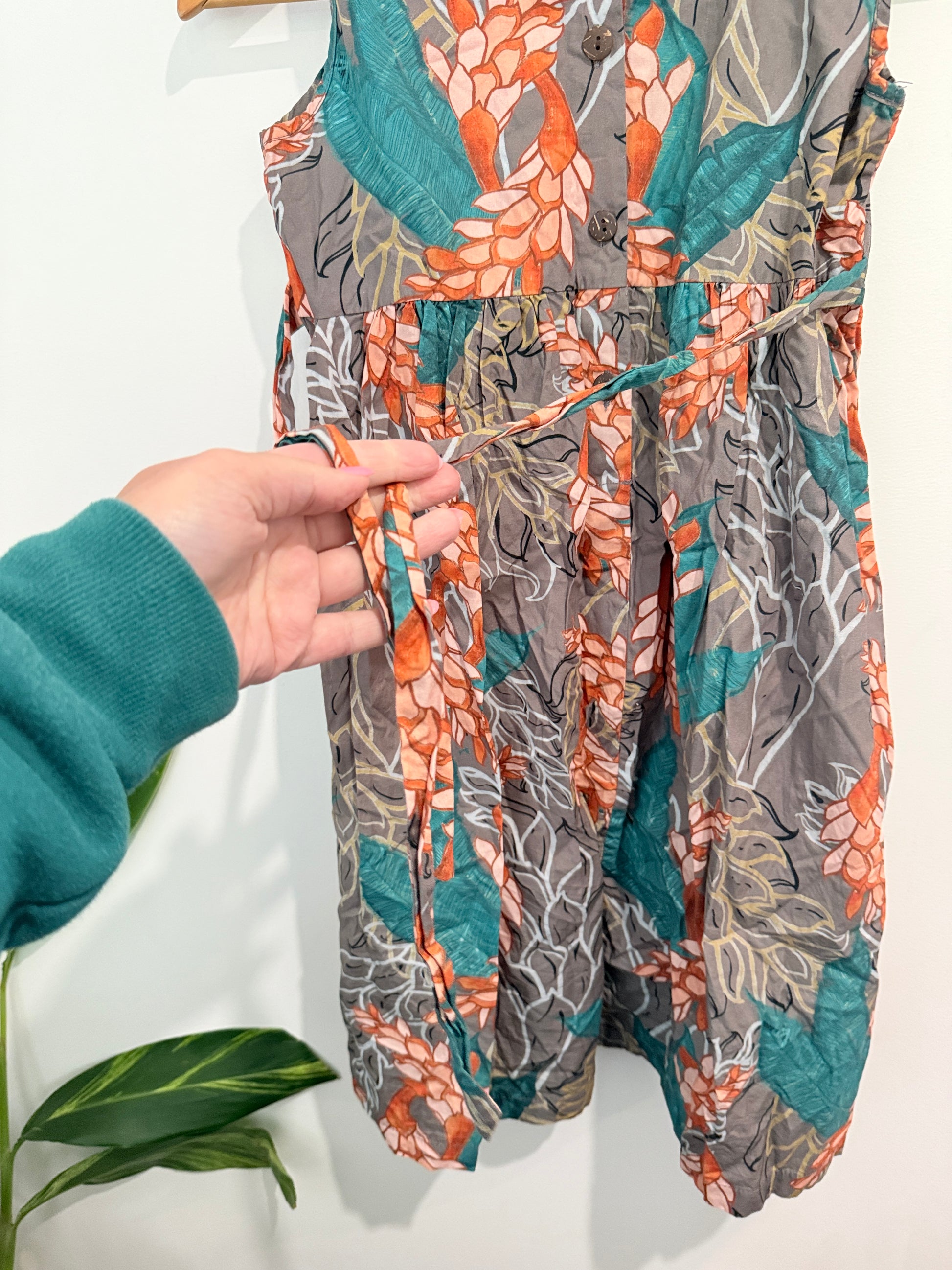 Galu Floral Print Girl Dress Size 8