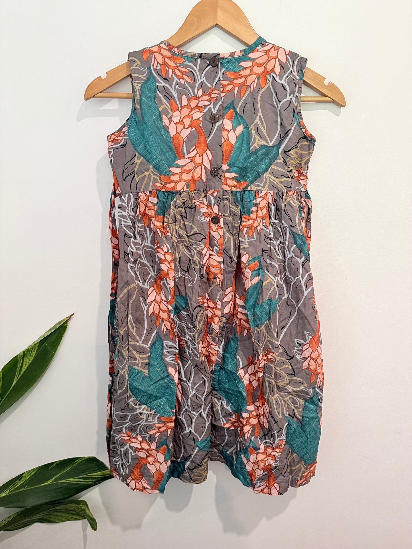 Galu Floral Print Girl Dress Size 8