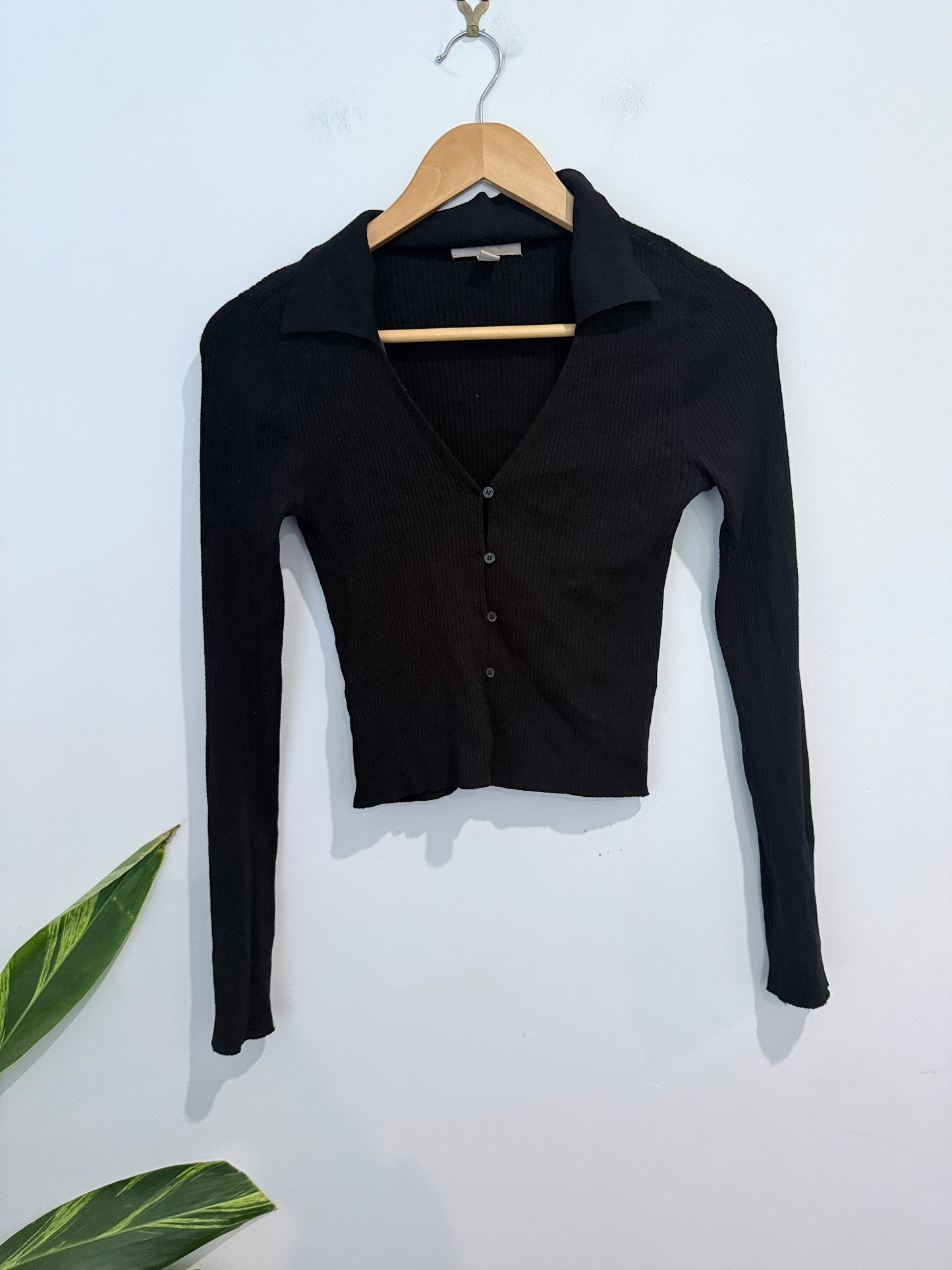 H & M Ribbed Polo Shirt Size XS