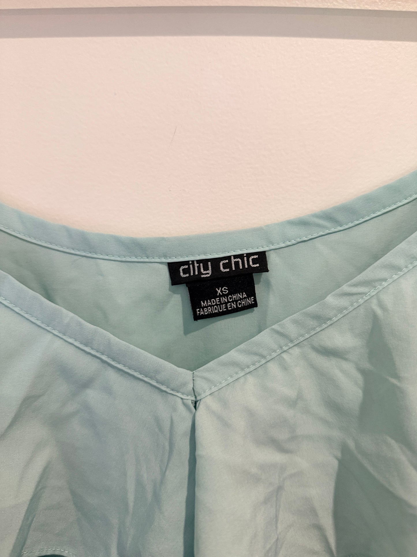 City Chic Ruffle Cami Dress Size XS