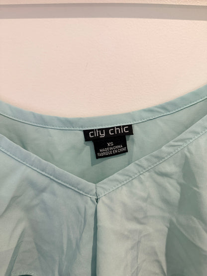 City Chic Ruffle Cami Dress Size XS