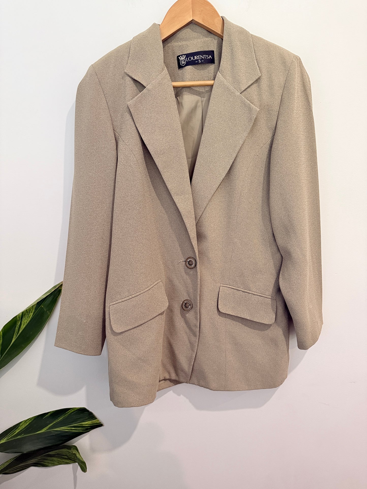 Lourentsa Tweed Blazer Size S | U/Arm to U/Arm 45cm