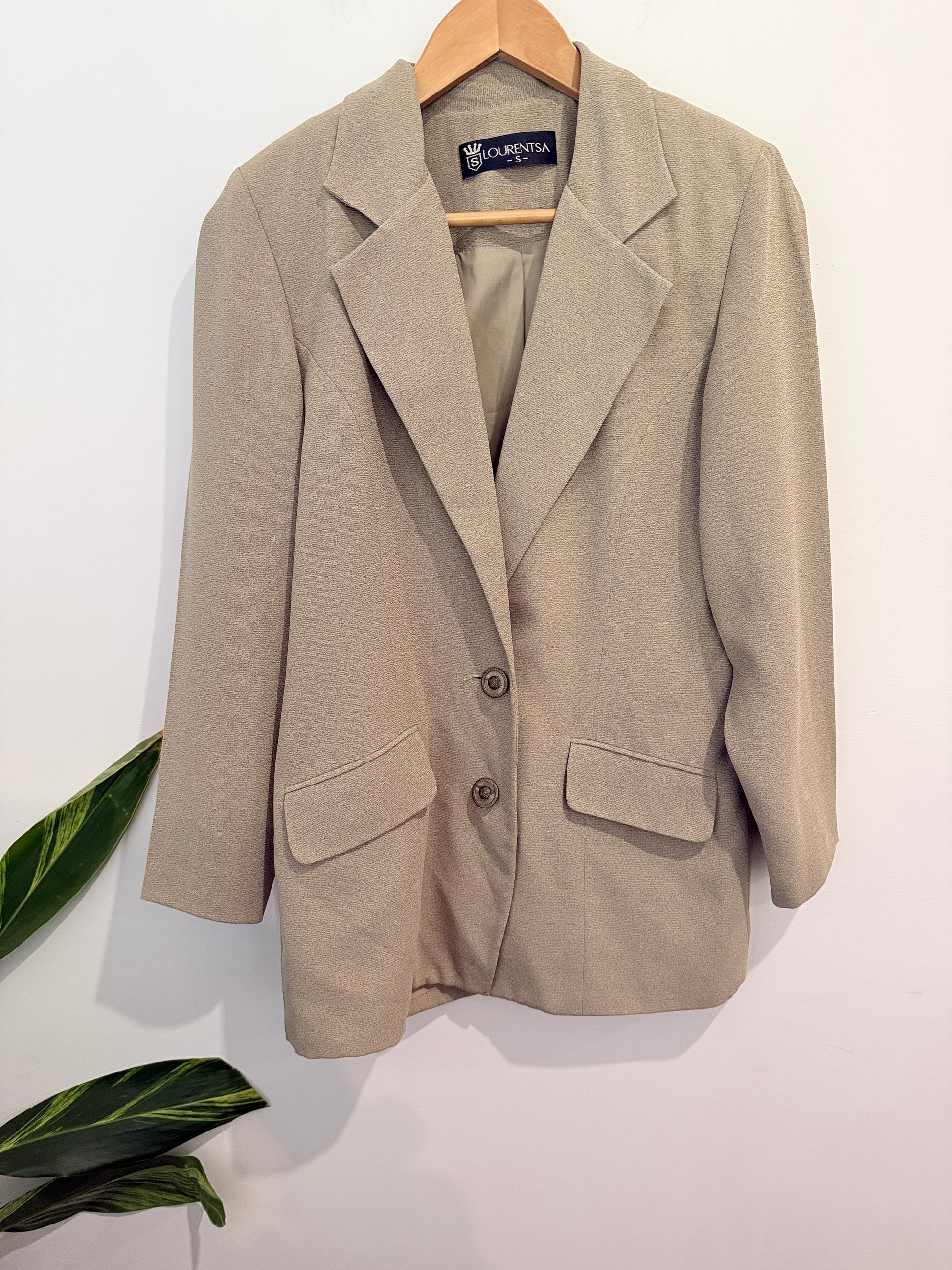Lourentsa Tweed Blazer Size S | U/Arm to U/Arm 45cm
