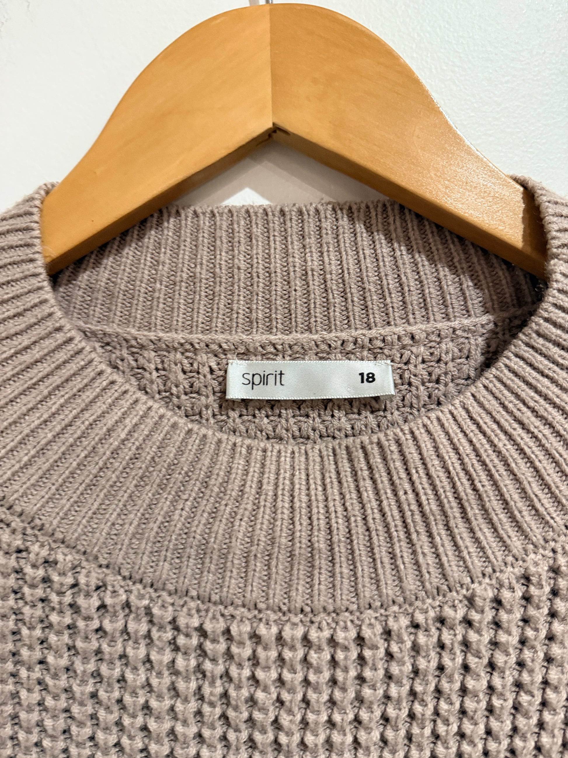 Spirit Knit Sweater Size 18