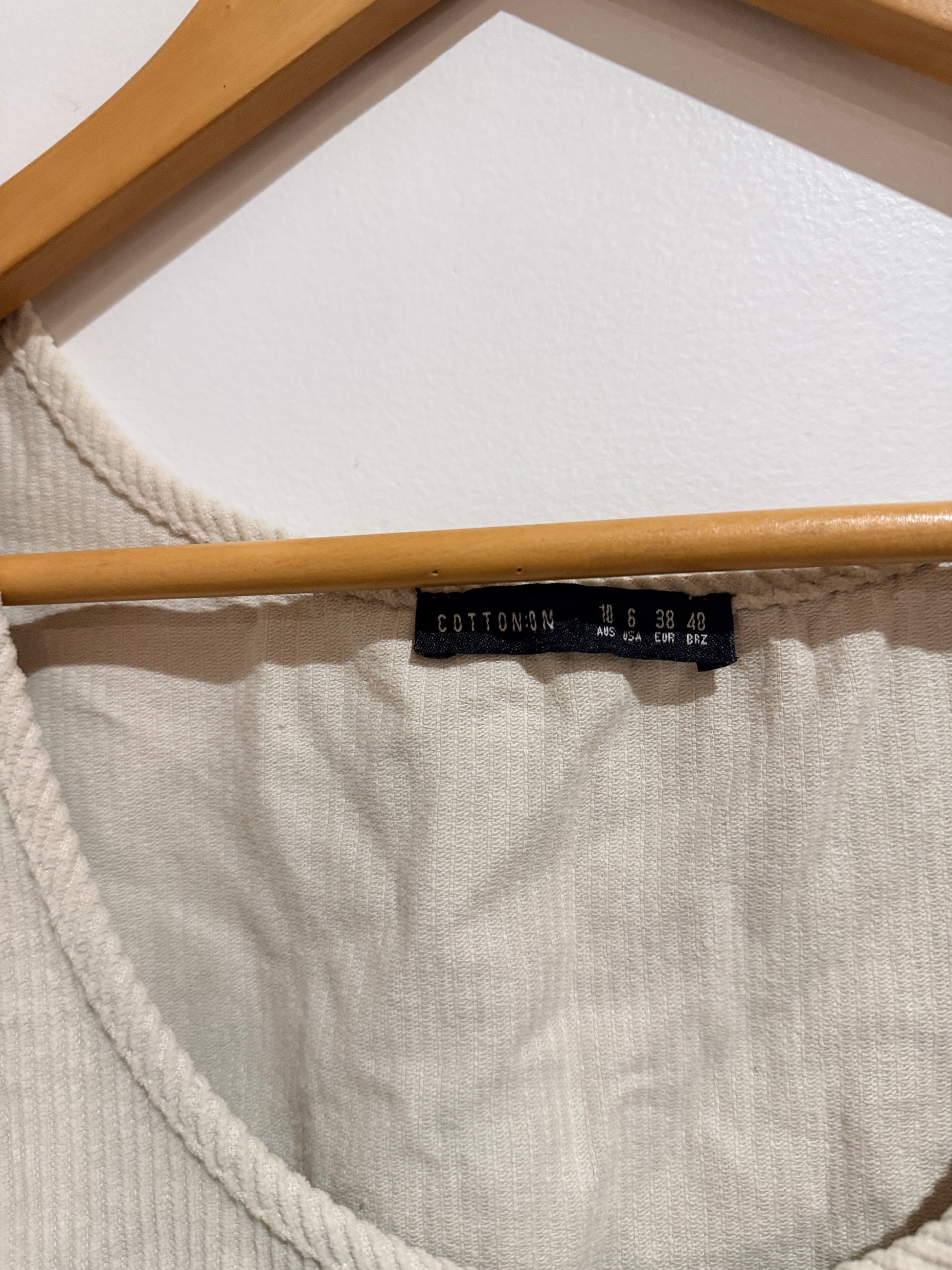Cotton:on Corduroy Overall Dress Size 10