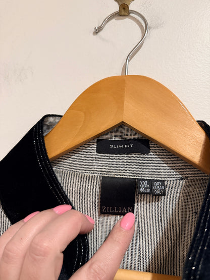 Zillian Striped Long-sleeve Shirt Size XXL