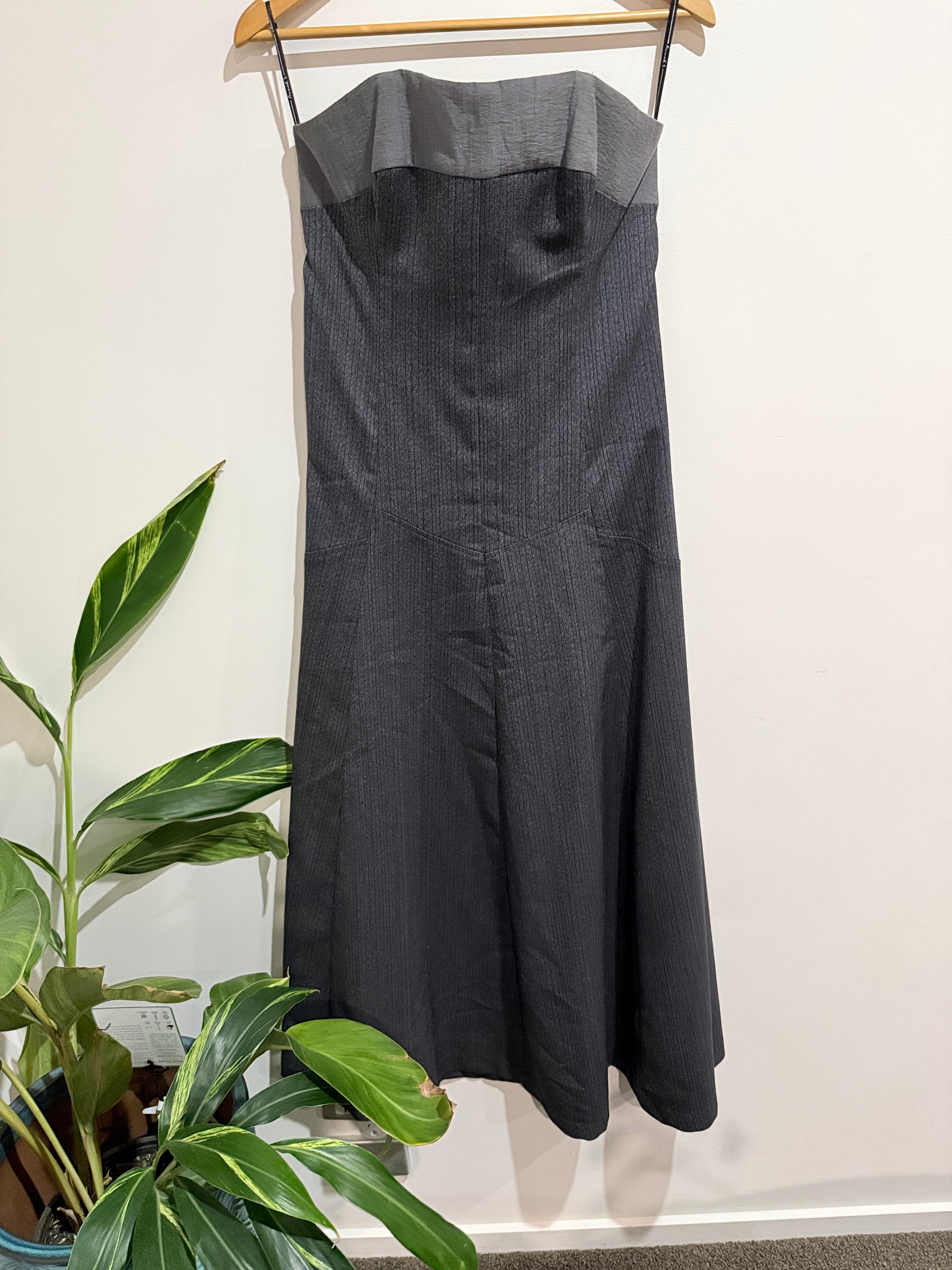 Annah Stretton (NZ Made) Textured Midi Dress Size 12