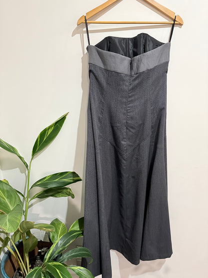 Annah Stretton (NZ Made) Textured Midi Dress Size 12