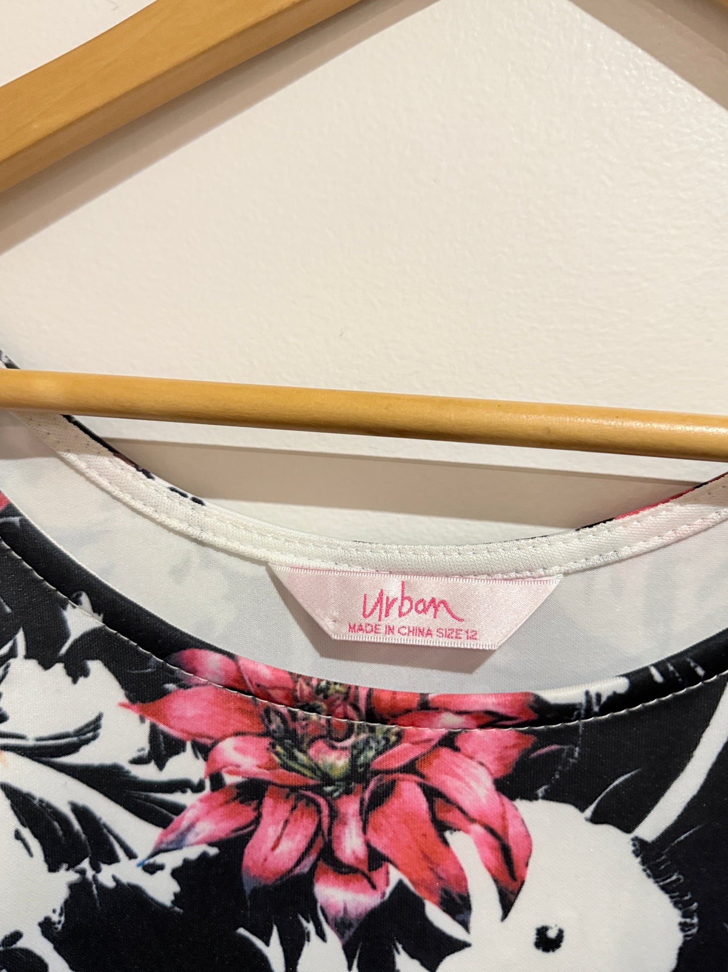 Urban Floral Skater Dress Size 12