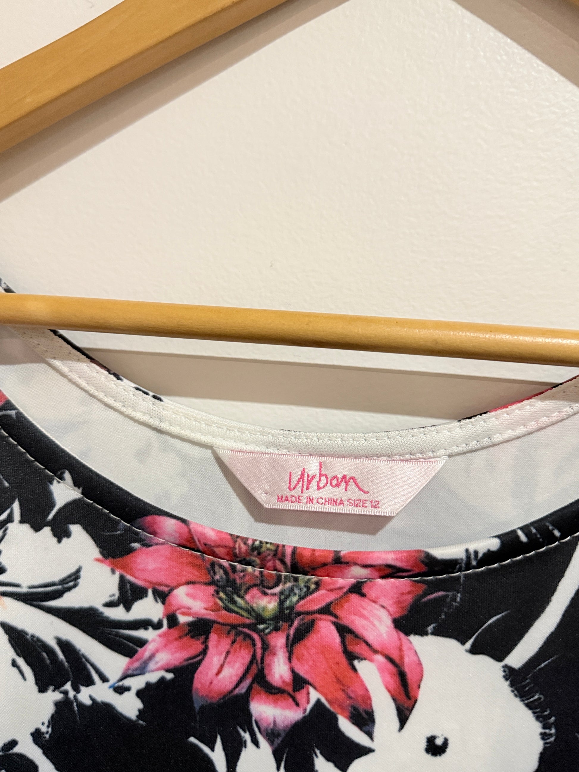 Urban Floral Skater Dress Size 12