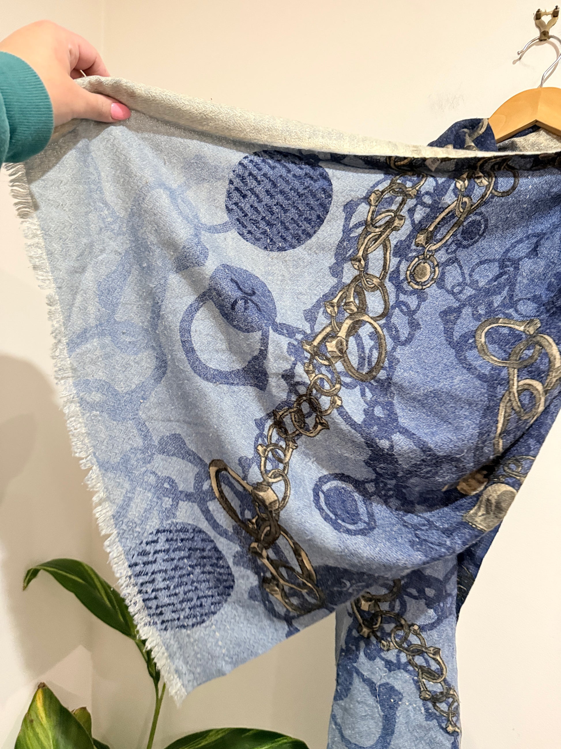 Perry Ellis Gold Printed Scarf