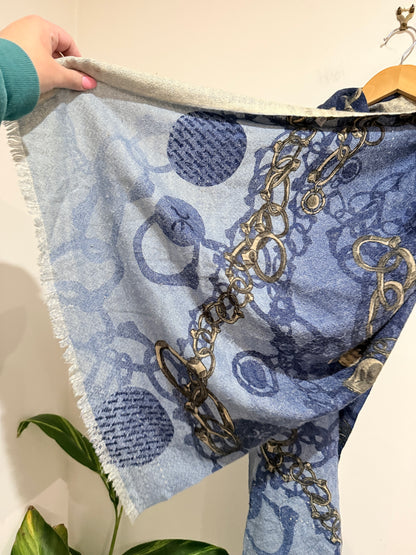 Perry Ellis Gold Printed Scarf