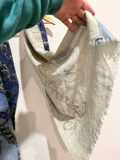 Perry Ellis Gold Printed Scarf