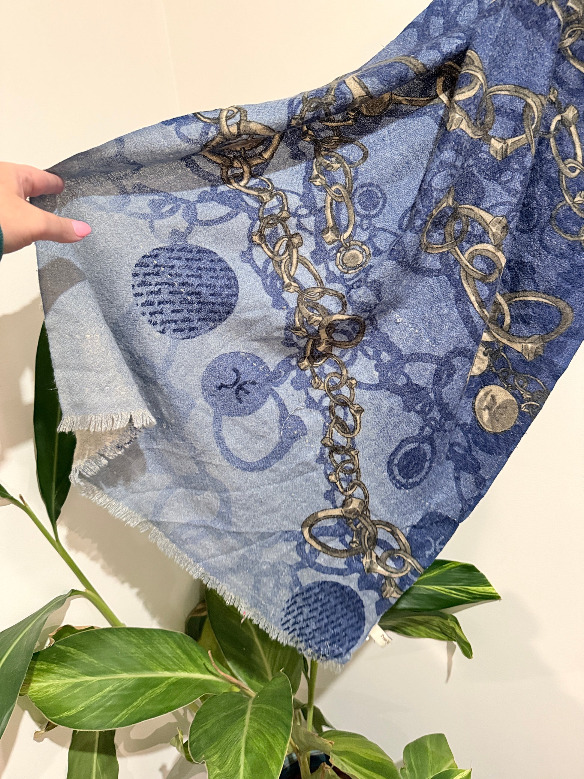 Perry Ellis Gold Printed Scarf