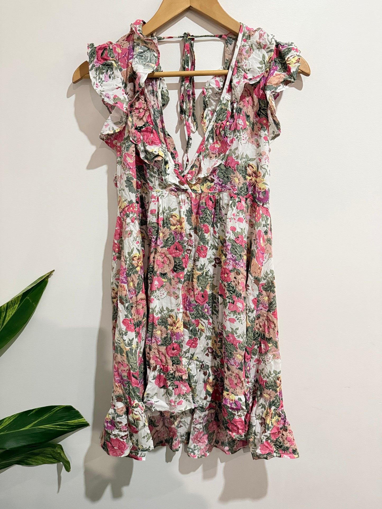 Auguste Floral Print Ruffled Mini Dress Size 10