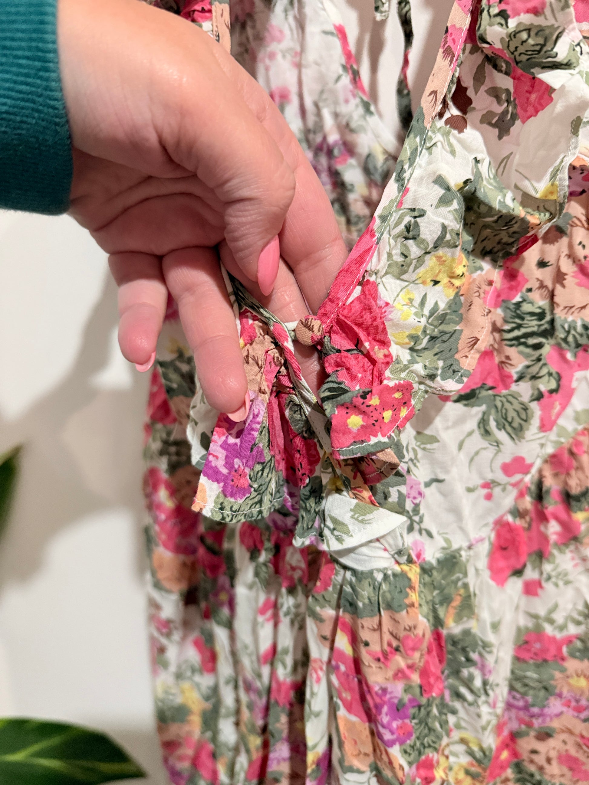 Auguste Floral Print Ruffled Mini Dress Size 10